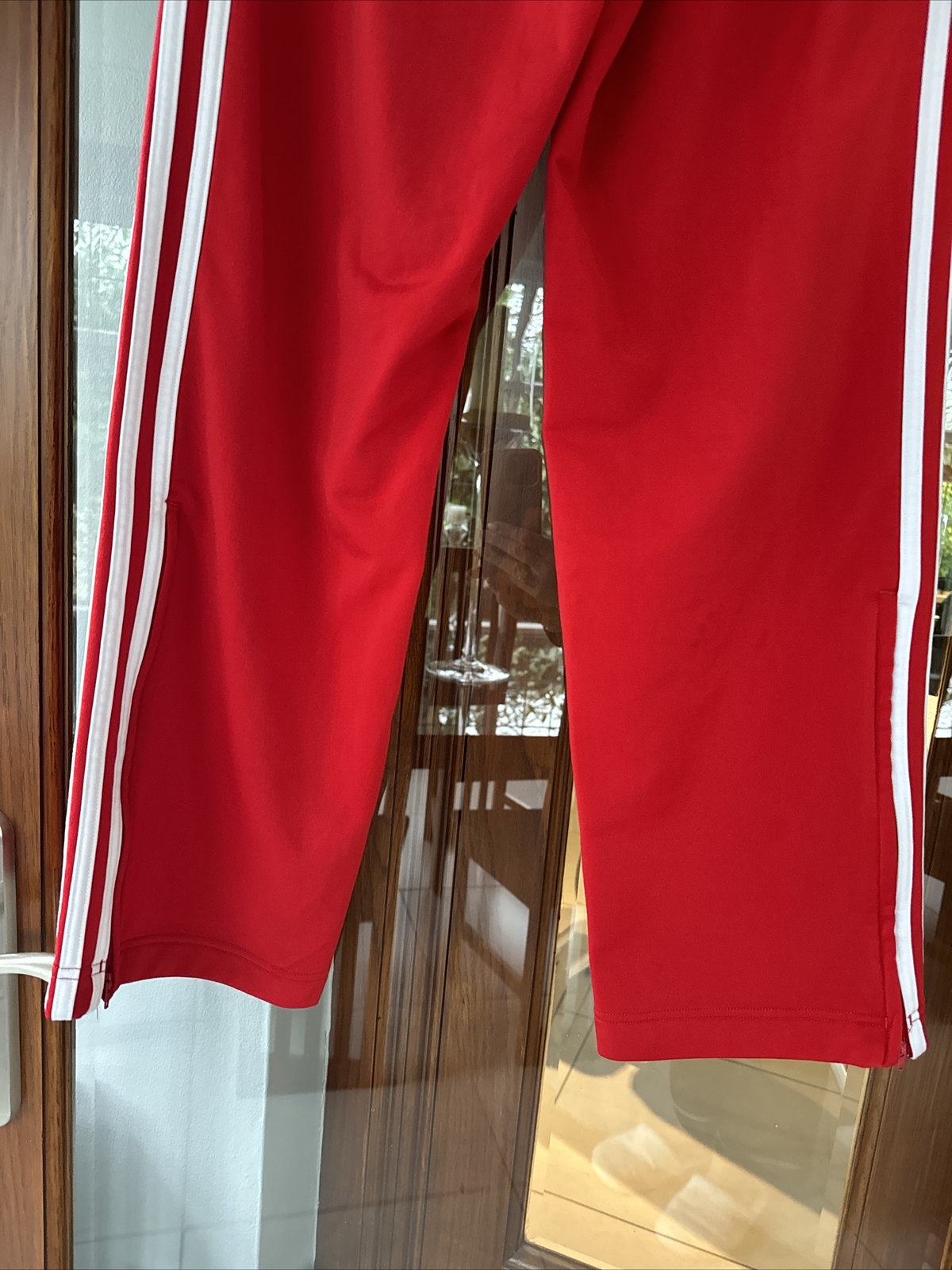 Men’s Adidas Red Tracksuit Bottoms Size Medium eBay