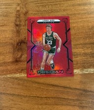 Larry Bird 2021-22 Panini Obsidian Electric Etch Red Flood SSP NRMT+ Boston!!