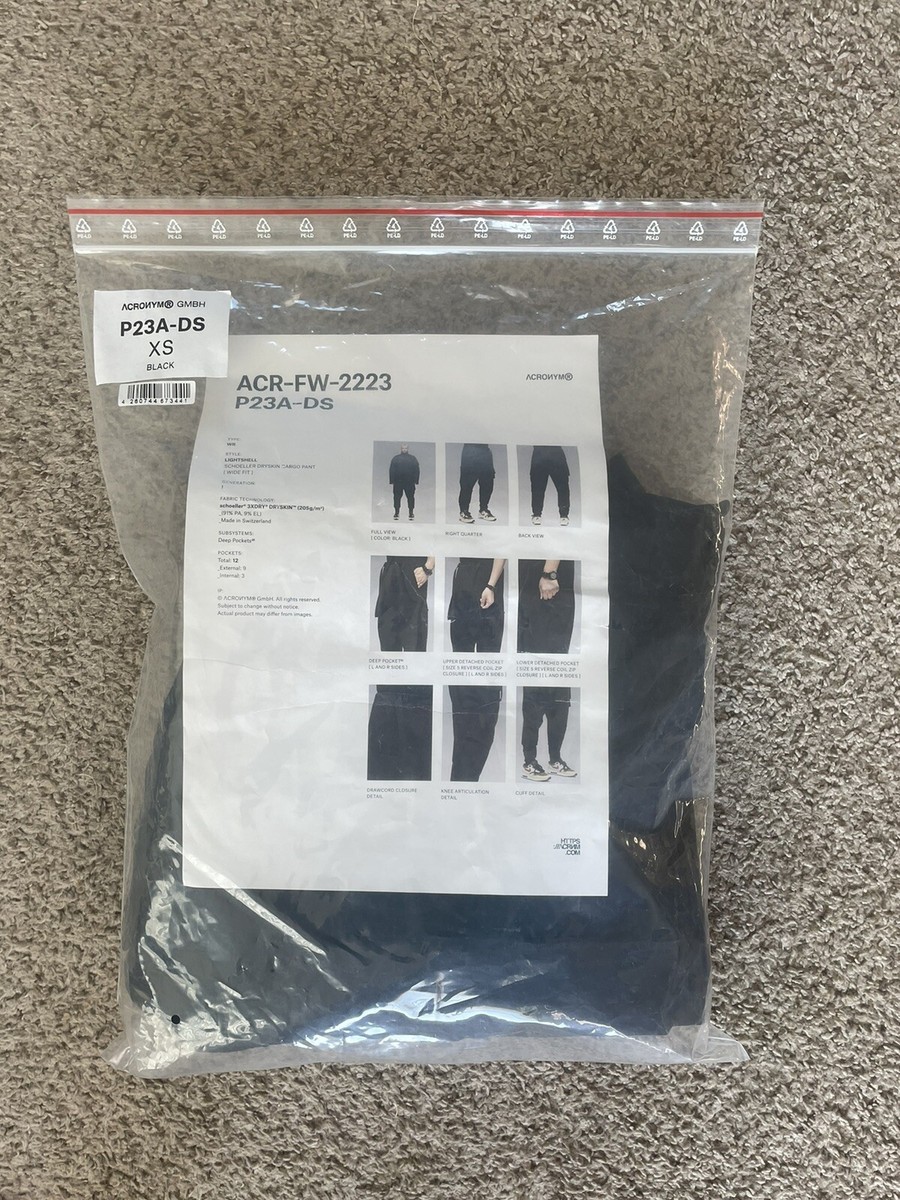 Acronym P23A-DS Black Men's XS | eBay Acronym P23A-DS Black Men's XS | eBay