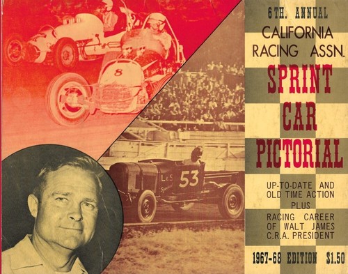 CALIFORNIA RACING ASSN 1967-68 EDITION - SPRINT CAR PICTORIAL 6TH ANNUAL
