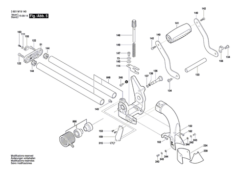 New Genuine Bosch 1609B06954 Mitre Fence - Picture 5 of 6
