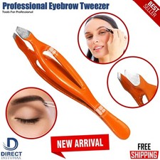 New Tweezers 3.5" Slant Tweezer Eyebrow Hair Pluckers for Men  Women Orange