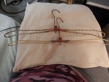 vtg Germany Wire Travel 3 Hangers Folding 1950's collapsible Extend Expands Rare