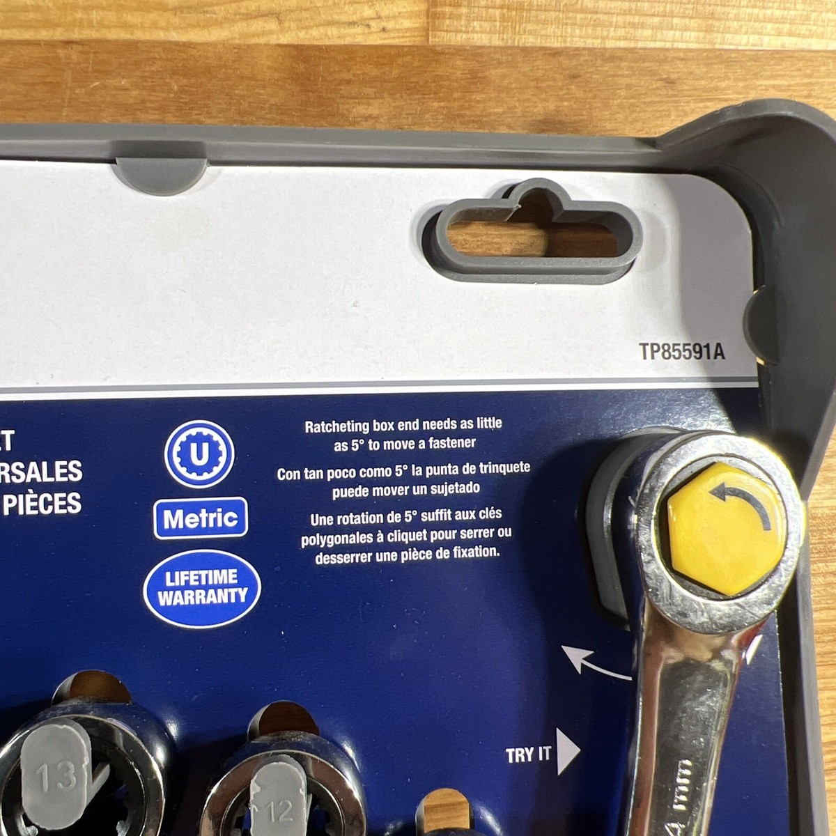 N GearWrench 85591 5 Pc. Metric Universal Ratcheting Wrench