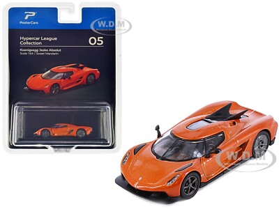 KOENIGSEGG JESKO ABSOLUT SWEET MANDARIN ORANGE 1/64 DIECAST BY