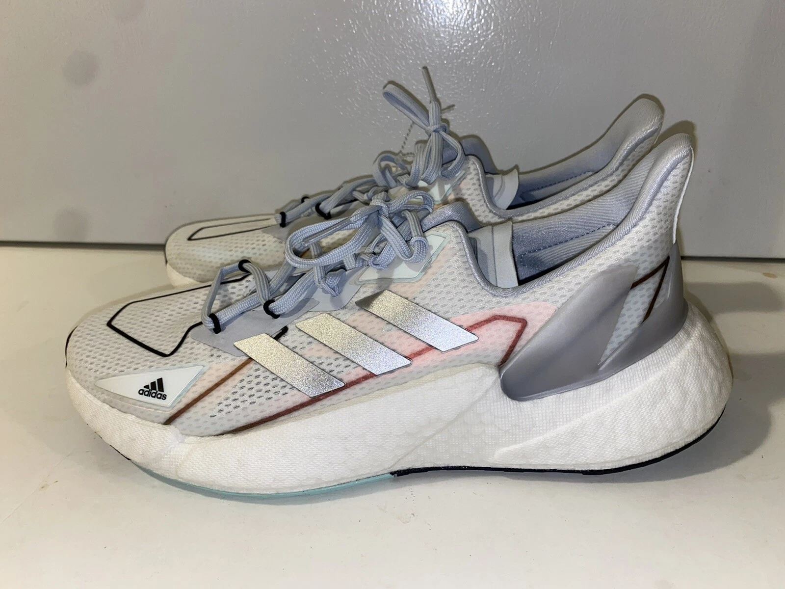 SCARPE DA CORSA ADIDAS ORIGINALS X9000l4 BOOST BIANCO ARGENTO FX8453 DA UOMO TAGLIA 10