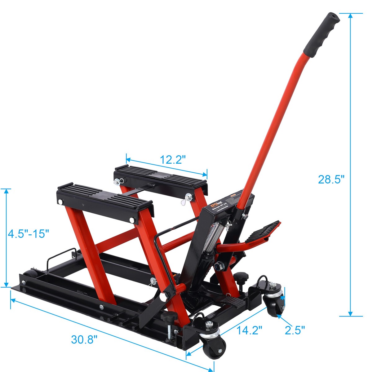 Hydraulic Motorcycle Lift Jack 1500 LBS ATV Scissor Portable Lift