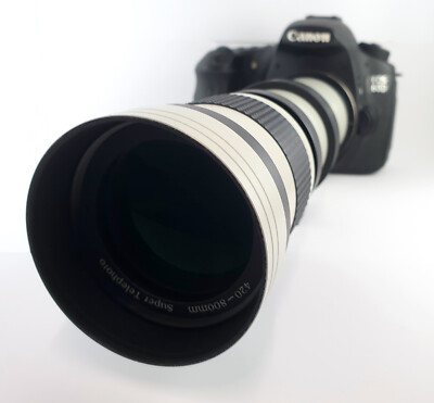 Awesome Canon EOS EF Fit 800mm Super Zoom Lens 60D 70D 80D 700D 800D More 