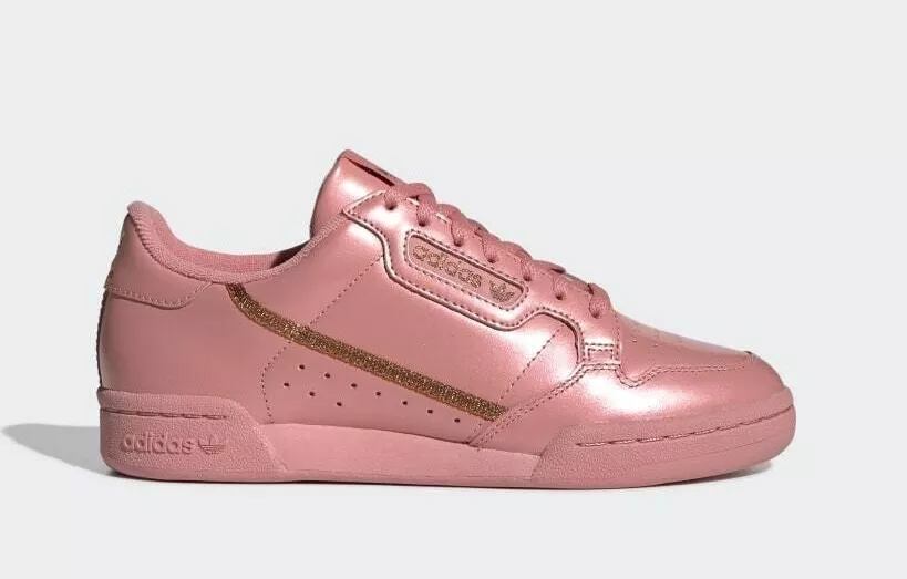 Adidas originals continental best sale 8's trainers in pink