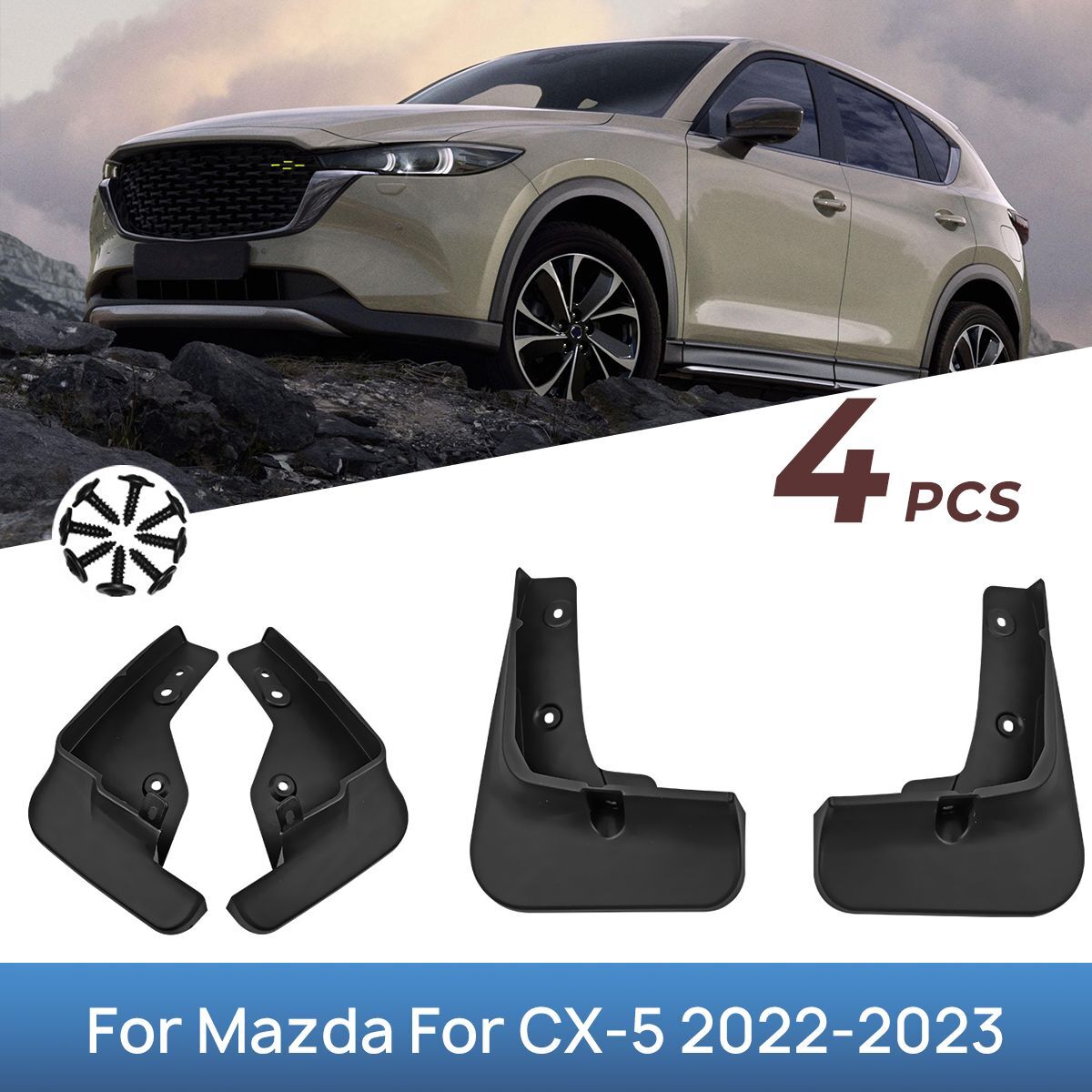 Fits For Mazda CX5 CX-5 2022-2023 MUD FLAP FLAPS SPLASH GUARDS