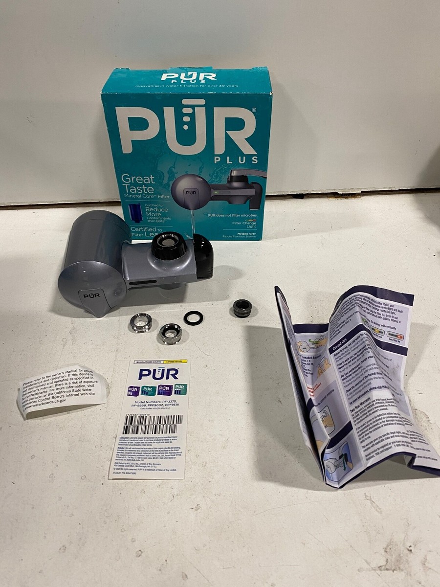 PUR PLUS Faucet Filtration System - Metallic Gray (PFM350V