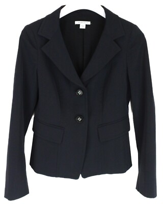 MARELLA Blazer Damen UK 12 Glänzender Look Dehnbar Klassisch
