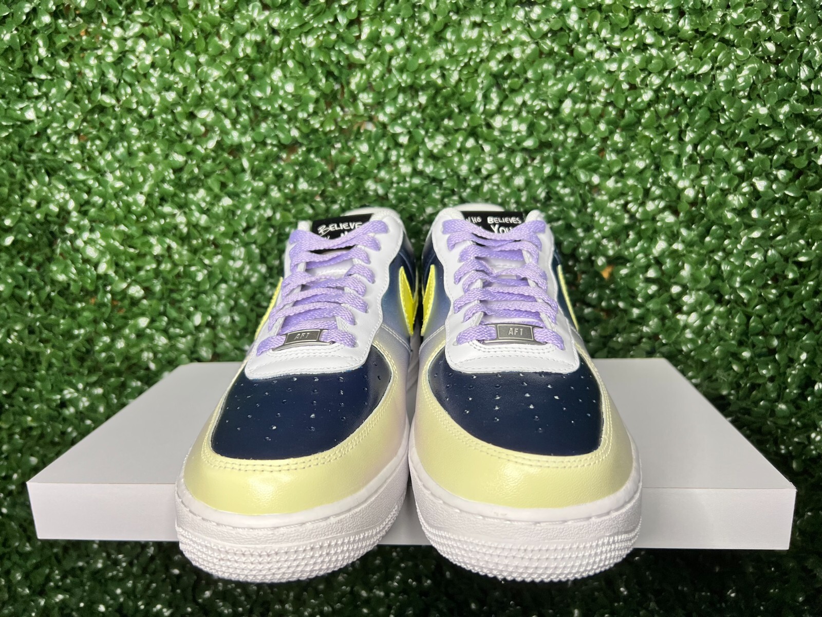 Aries x Bizon Custom 1 of 10 "BELIEVE IN ME" Sneakers Signed by Aries - Sz 9.5M image 4