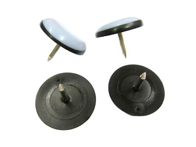 4 harte Nylon Stuhlgleitnägel - Anti Kratz Bodenschutz - 2,5cm Durchmesser