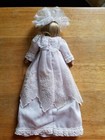 Vintage Porcelain/China Face/Hands/Feet Doll White Dress/White Bonnet Ornament — photo 4