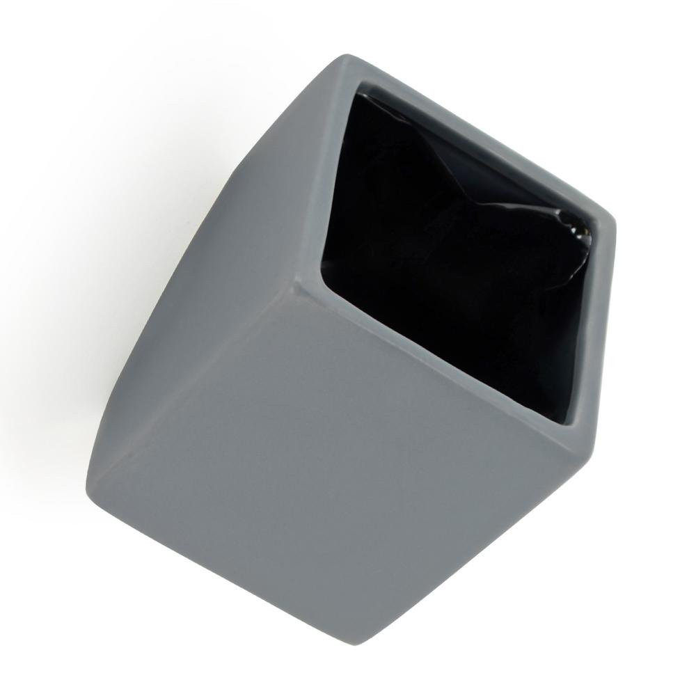 Cube Wall Planter - Lt Gray - New in Box - Arcadia Garden Products 4" tall cube
