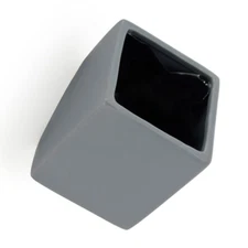 Cube Wall Planter - Lt Gray - New in Box - Arcadia Garden Products 4" tall cube