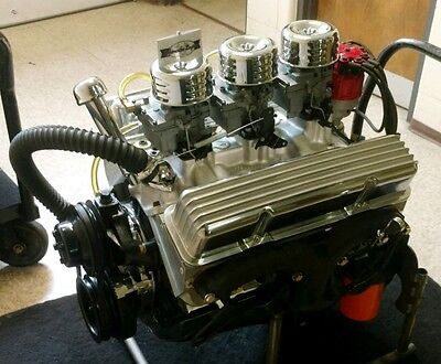 5.3L 327 SB Chevy Engine New With Roller Rockers & Aluminum Heads 4 BBL  Alum | eBay