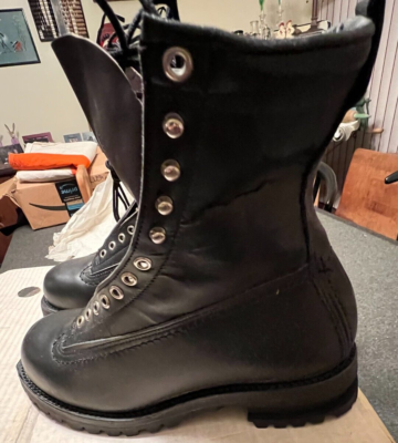 vintage US Military Mountain Ski Boots Size12 Vintage 10th Mountain Division Ski Boots - VintageWinter main image 4