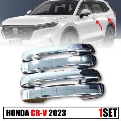4PCS EXTERIOR KEYLESS TÜRGRIFFABDECKUNG CHROM FÜR HONDA CR-V 23-2025 SUV