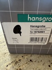 Hansgrohe C 15752001 Thermostatic Valve Trim with Integrated Volume Control New