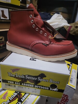   Red Wing 7D Gore-Tex Moc Irish Setter OroRusset  Leather 6'' Boot / 8864 Sz7