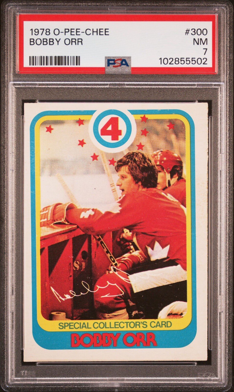 1978 O-Pee-Chee Bobby Orr #300 Canada PSA 7 NM HOF