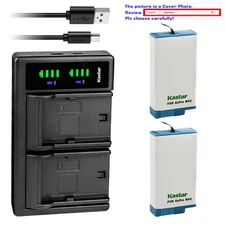 Kastar Battery LTD2 USB Charger for GoPro MAX 360 Degree 5.6K Action Camera
