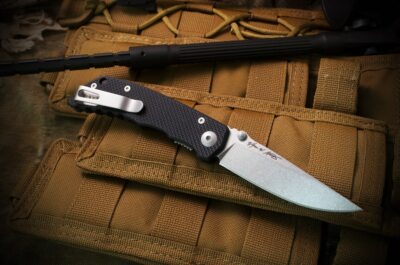 SFBL7BK Spartan Blades TALOS Black CTS-XHP Stonewashed Blade G10 Handles Linerlo