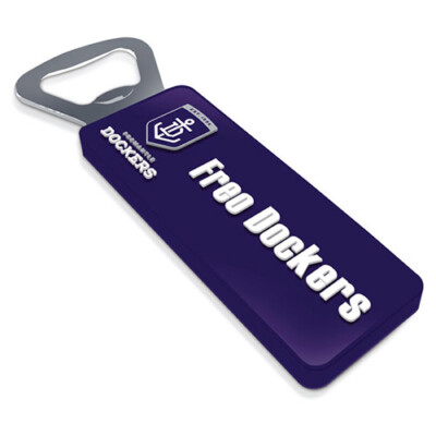 Fremantle Dockers Freo AFL Magnetic Rubber Bottle Opener Man Cave Bar Gift