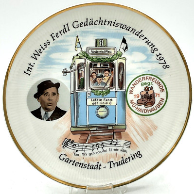 Vintage 1978 Kahla Porcelain Commemorative Plate Gartenstadt-Trudering 