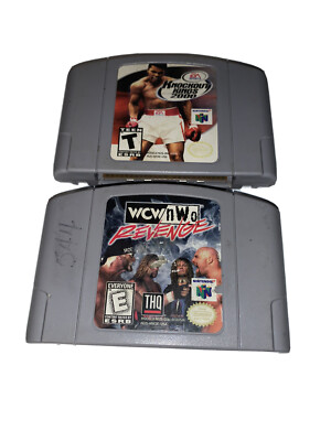 Lot Of Two (2) Nintendo 64 Games - Knockout Kings 2000 & WCWnWo Revenge