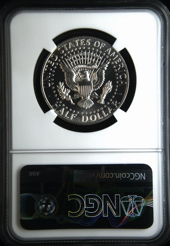 :1965 SMS 50C Kennedy Half Dollar NGC Rare Superb MS 67 Cameo Low-Pop High Grade - Image 2 of 2