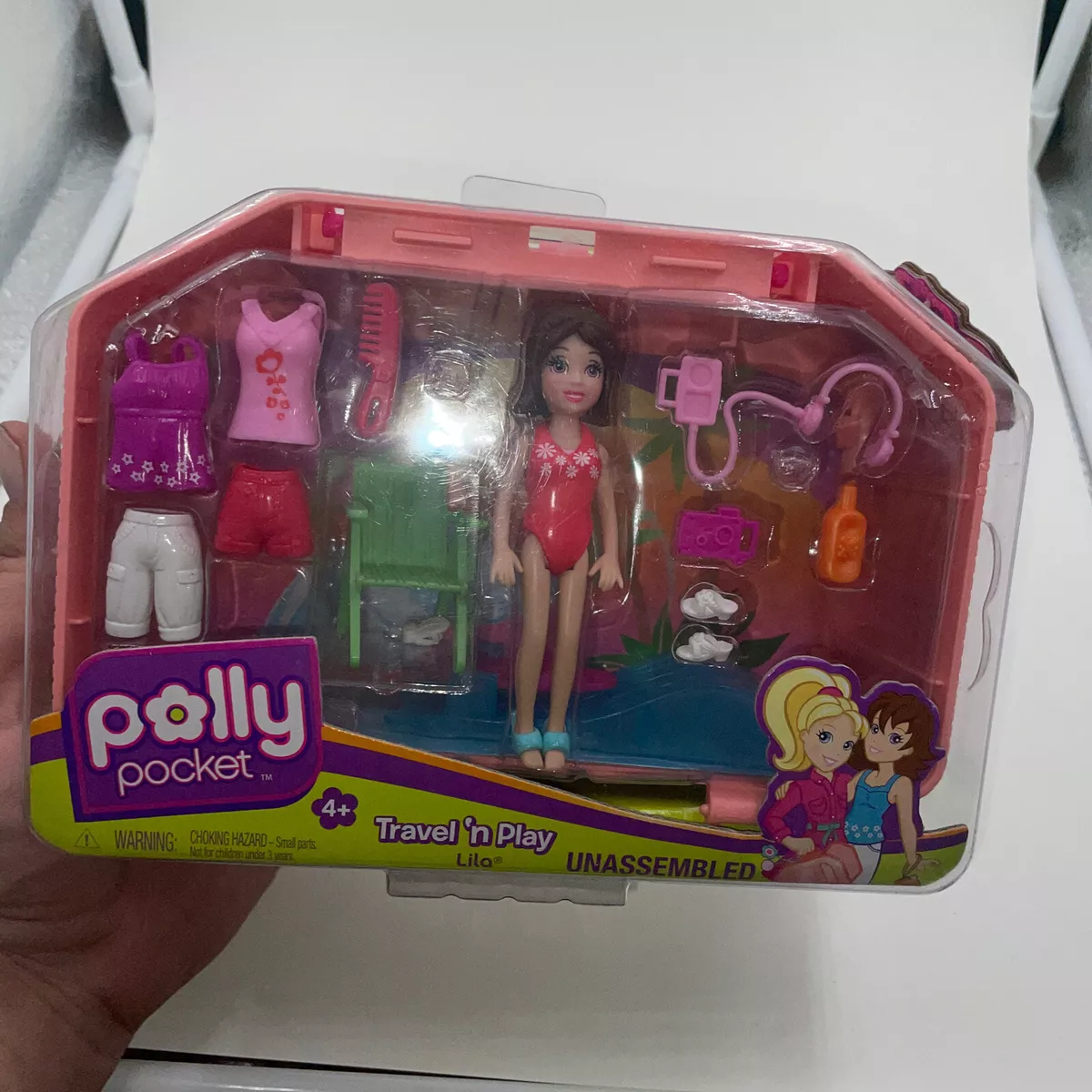 3 Mattel 2008 Polly Pocket Travel 'n Play BRAND NEW SETS - Polly ...