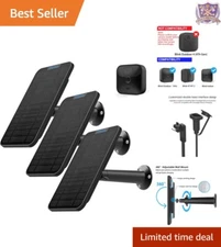 Complete 3-Pack Solar Panel Set for Blink XT/XT2 with Adjustable Wall Mount