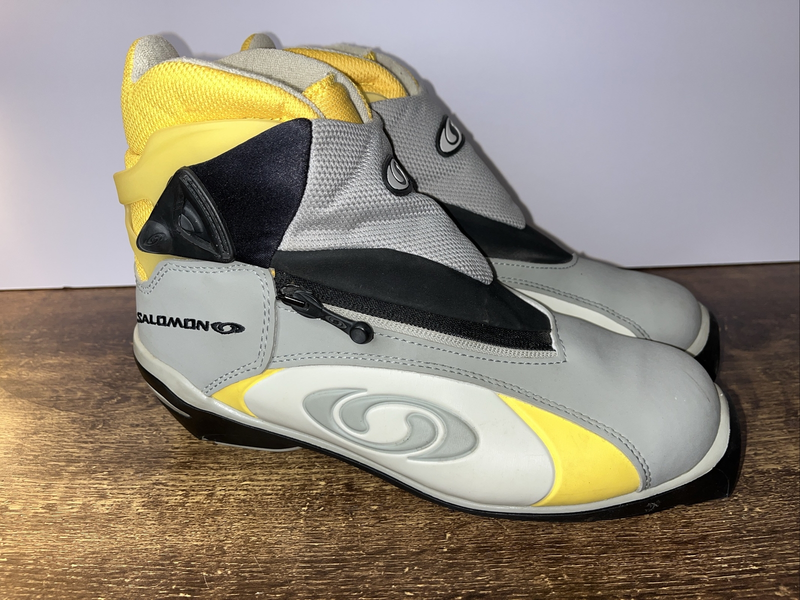 Scarponi da sci di fondo Salomon Vitane WMN 8 grigio giallo nordico SNS Profil