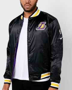 nike lakers bomber jacket
