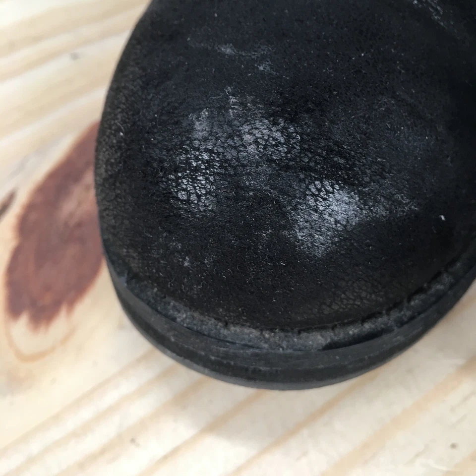 Botas Lane Bryant para mujer 9 W Dream Cloud Moto botín con cremallera lateral negro imitación cuero Foto 3 de 4