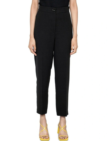 Veronika Maine womens Renzo Weave Crop Pants size 12 black trousers work office
