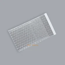 100 Clear Bubble Bags 3 x 5 Inch_8 x 13+2cm Packing Pouches Smooth On Both Sides