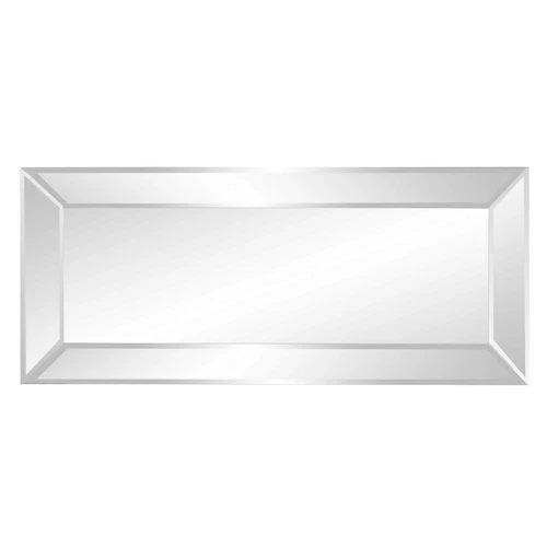 Howard Elliott Vogue Inward Rectangular Hanging Wall Mirror, Large Silver - Picture 4 of 9