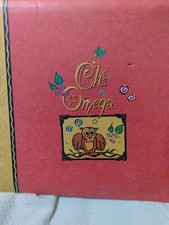 K COMPANY CHI OMEGA 12.5"x13" TOP-LOADING SCRAPBOOK