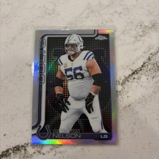2025 Quenton Nelson scoreboard topps chrome SP Rare!