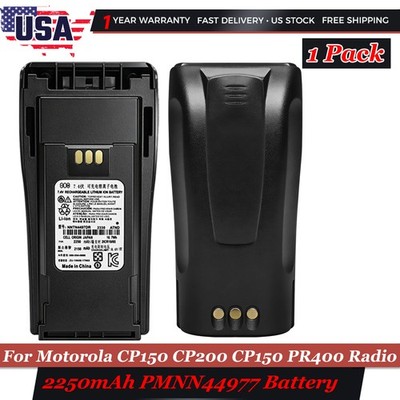 1-PACK Motorola NNTN4497 Battery CP200D DEP450 PR400 CP200 Li-ion 2250mAh New