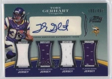2010 Topps Prime Level 5 Auto Relic /499 Toby Gerhart #PL5-TG Rookie Auto RC