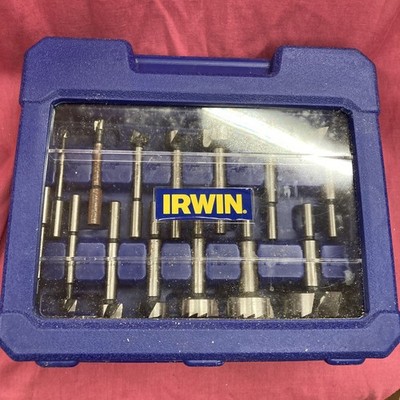 Irwin Marples Forstner Bit Set, Wood Drill Bits, Carbon Steel,14Pieces 1966893
