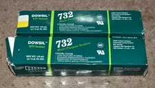 2 TUBES~Dowsil RTV Multi-Purpose Sealant 732 100% WHITE Silicone Rubber~ 4.7 Oz.