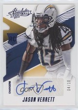 2014 Panini Absolute Rookie Auto Retail Blue /10 Jason Verrett #193 Rookie RC