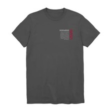 Men's Big  Tall NASA Mission Statement Crew Neck Short Sleeve Double sided T-Sh