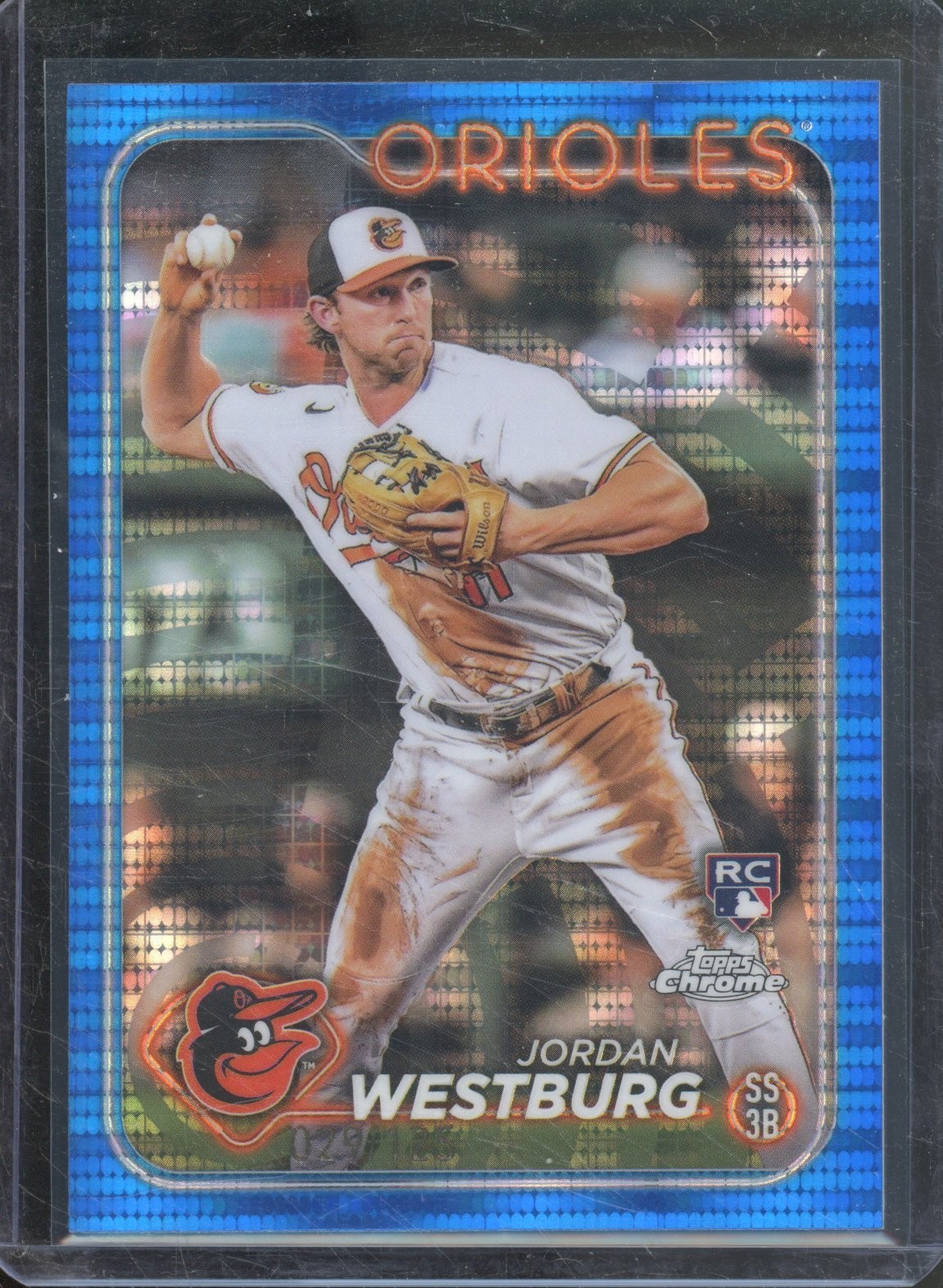 2024 Topps Chrome JORDAN WESTBURG #277 RC Rookie Blue Sonar /125 Orioles